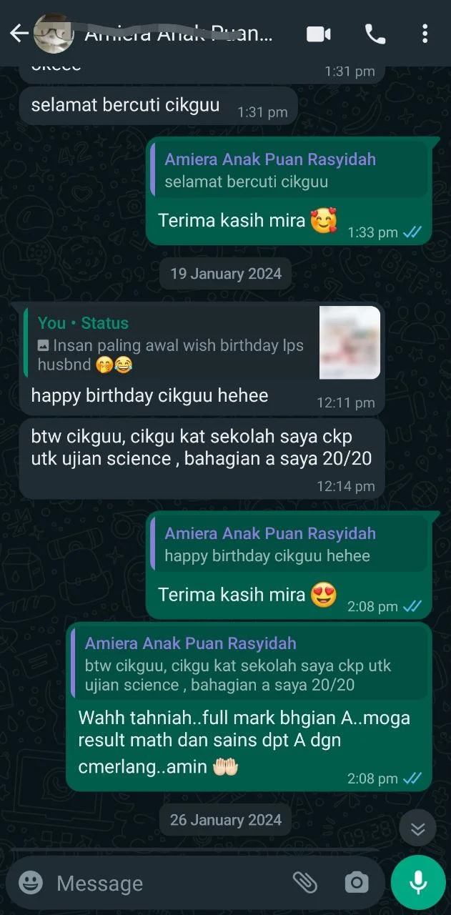 Parent testimonial screenshot 16